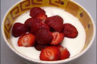 Erdbeeren mit Quark