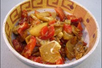 Kohlrabi-Paprika-Pfanne