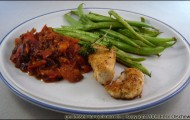 Haehnchen mit zwiebelsosse