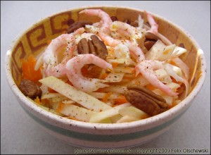 Knackiger Garnelensalat