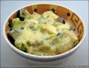 Ueberbackener Brokkoli