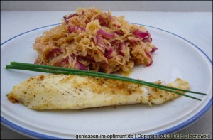 Pangasius mit Sauerkraut