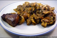 Hirschsteak mit Steinpilzen