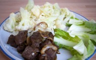 Gulasch mit Blumenkohl