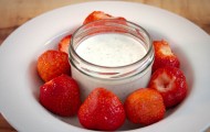 Erdbeeren mit Panna Cotta