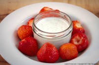 Erdbeeren mit Panna Cotta