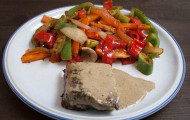 Rinderbraten mit Paprikapfanne