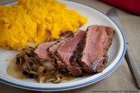 Roastbeef mit Kürbisbrei