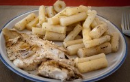 Schwarzwurzeln mit Schollenfilet