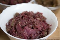 Leber mit Rotkohl