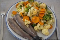 Matjes mit Gemüse