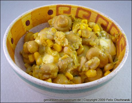 Curry-Bohnenpfanne