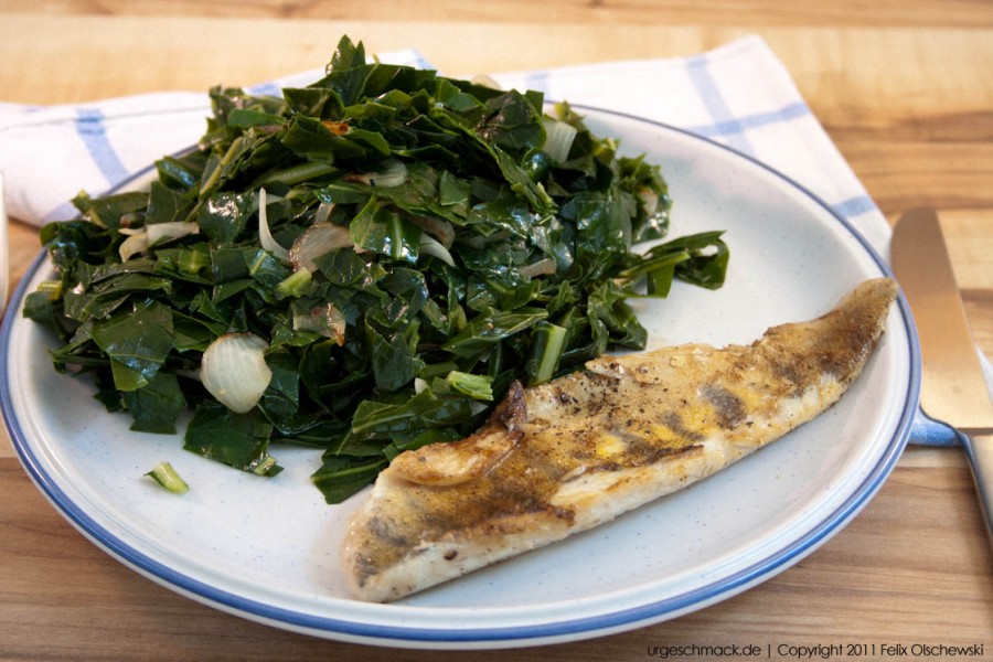 Zanderfilet mit gedünsteten Kohlrabiblättern – Urgeschmack Zanderfilet mit gedünsteten Kohlrabiblättern – Urgeschmack