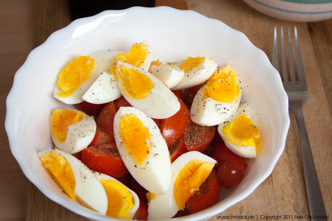 Tomatensalat mit Ei – Urgeschmack