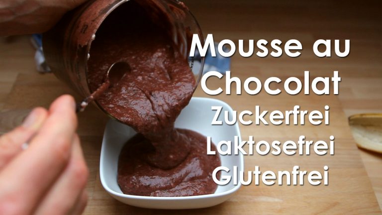 Mousse au Chocolat Rezept (Glutenfrei, laktosefrei, zuckerfrei) Video